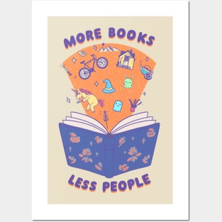 More books, less people Posters and Art